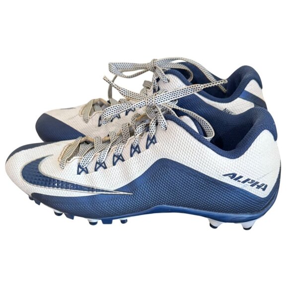 Nike Cleats Mens Size 10.5 Pro Football Blue / White Low Style 719930-144 - Picture 1 of 16